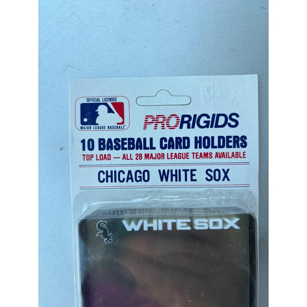Vintage‎ Pro Rigids Chicago White Sox 10 Baseball Card Holders Top Load MLB New